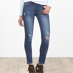 Banana Republic Paint Splatter Skinny Ankle